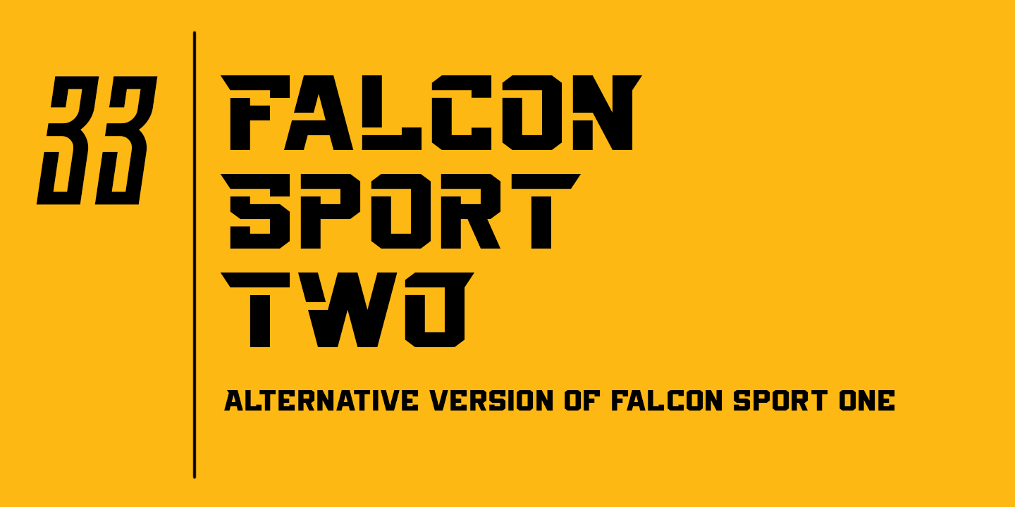 Falcon Sport Font preview